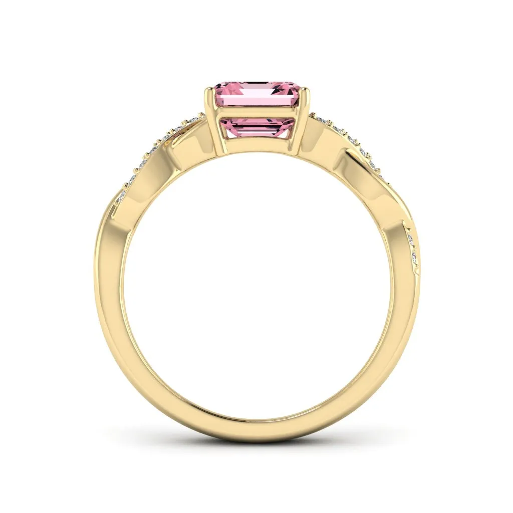 1.24 d.e.w cts Claudia Moissanite Ring