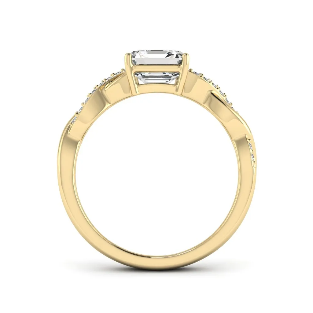 1.24 d.e.w cts Claudia Moissanite Ring