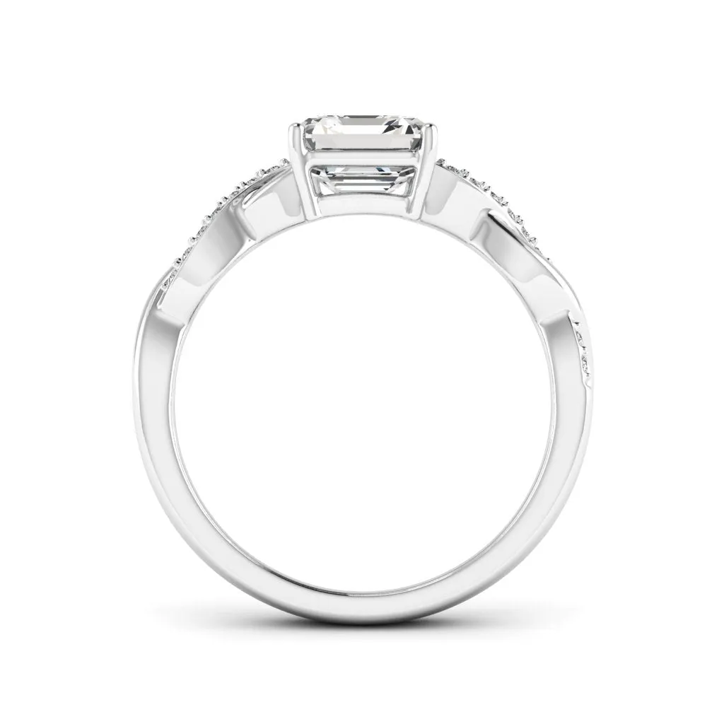 1.24 d.e.w cts Claudia Moissanite Ring