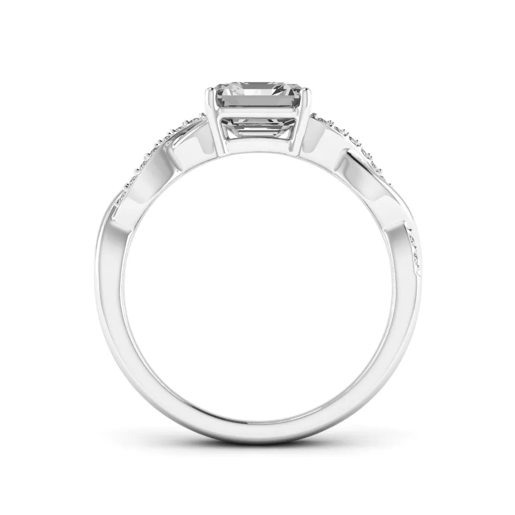 1.24 d.e.w cts Claudia Moissanite Ring