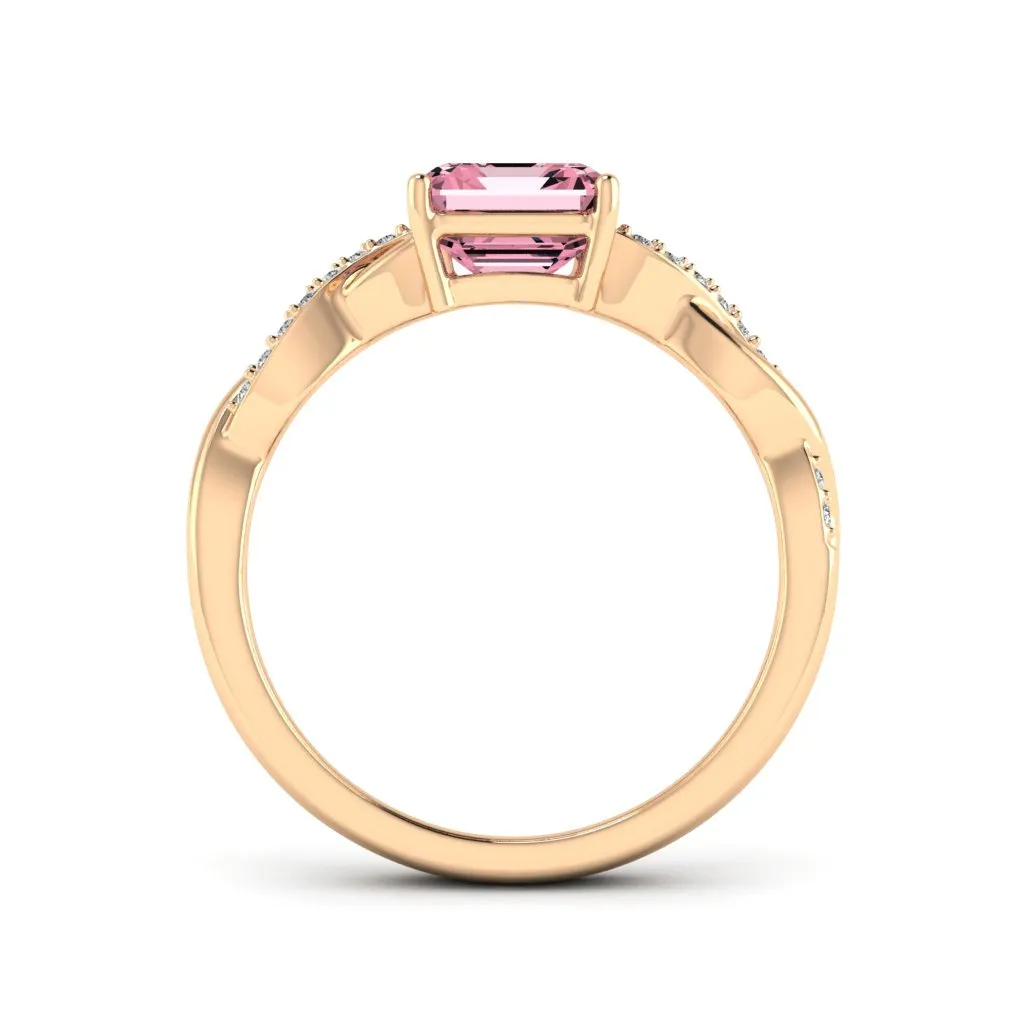 1.24 d.e.w cts Claudia Moissanite Ring