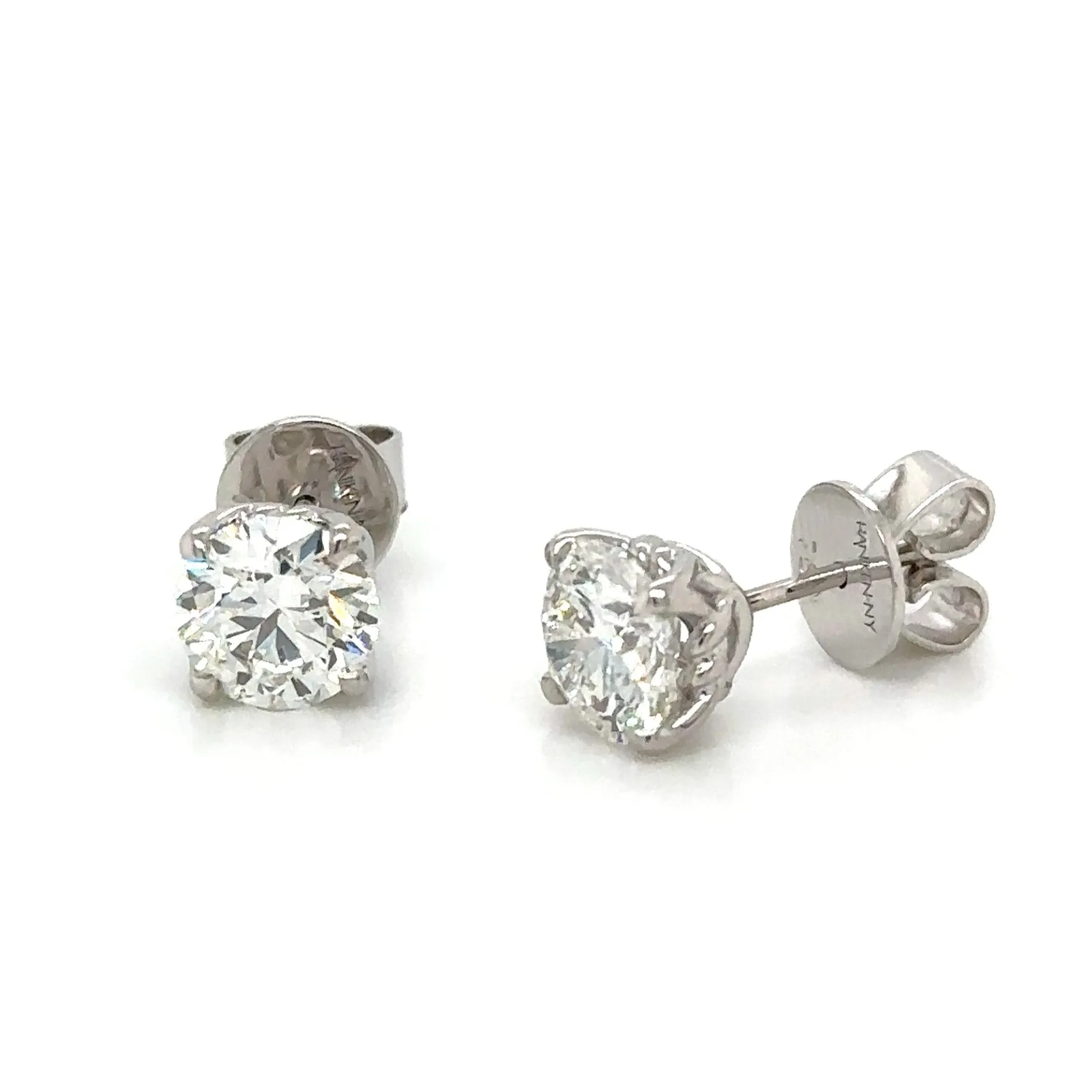 1.28ct tw Perfect Match Round Brilliant-cut IGI certified Lab Diamond Stud Earrings