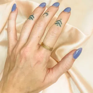 14K Gold Filled Stackers - Twisted Pattern (Set of 3)