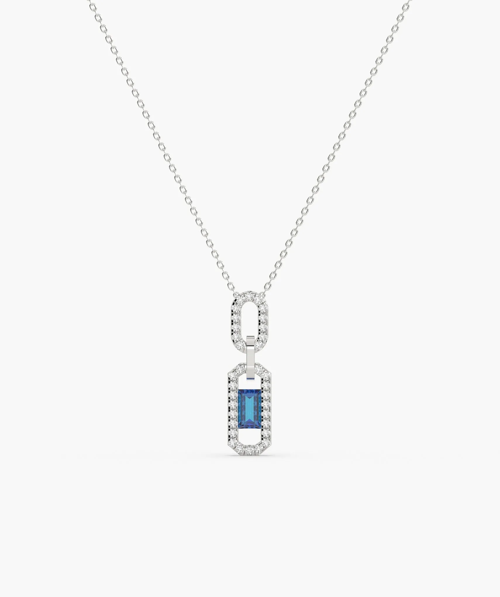 14K Gold Halo Design Diamond Necklace