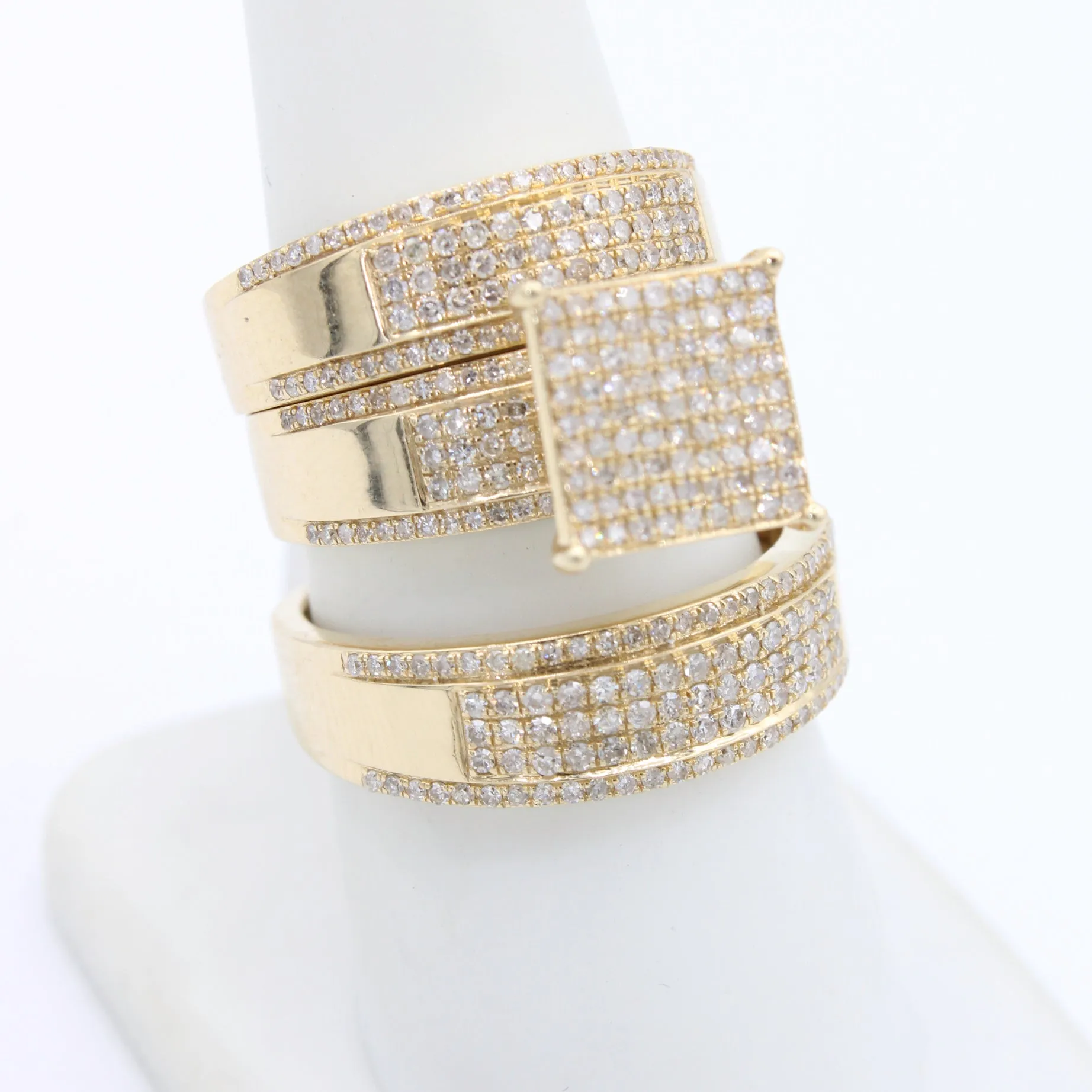 14k Trio Set Diamond 💎 Ring Yellow JTJ™