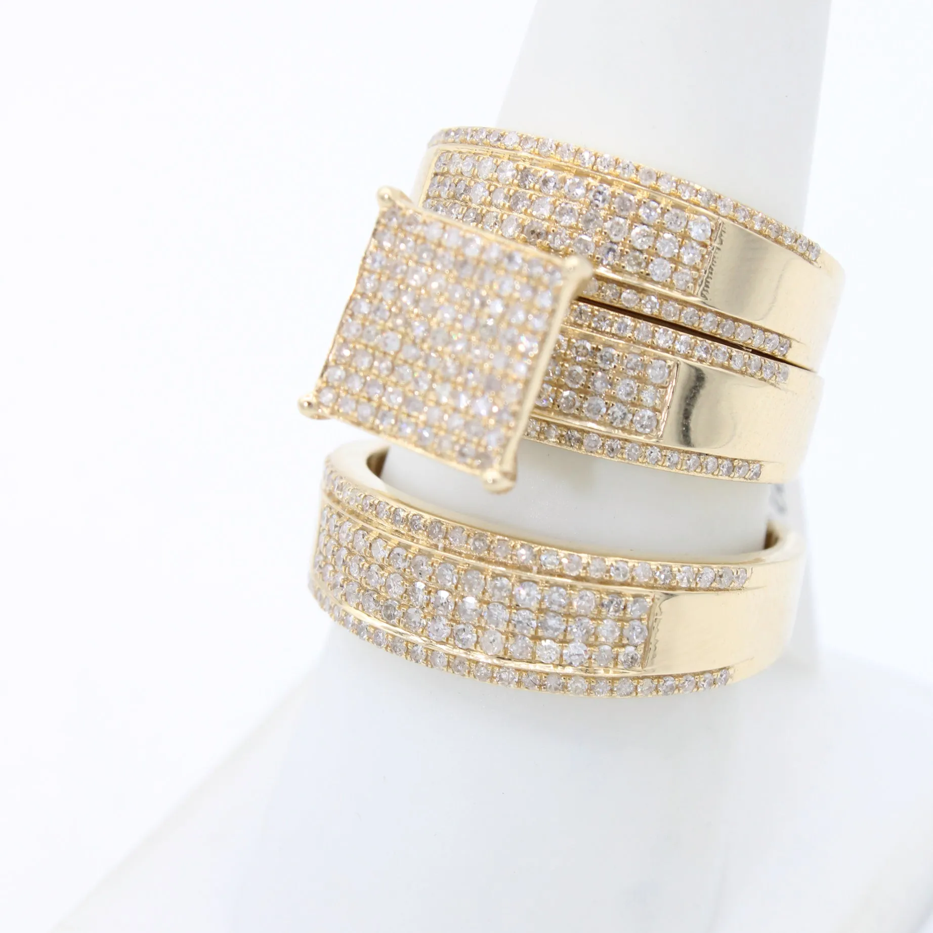 14k Trio Set Diamond 💎 Ring Yellow JTJ™