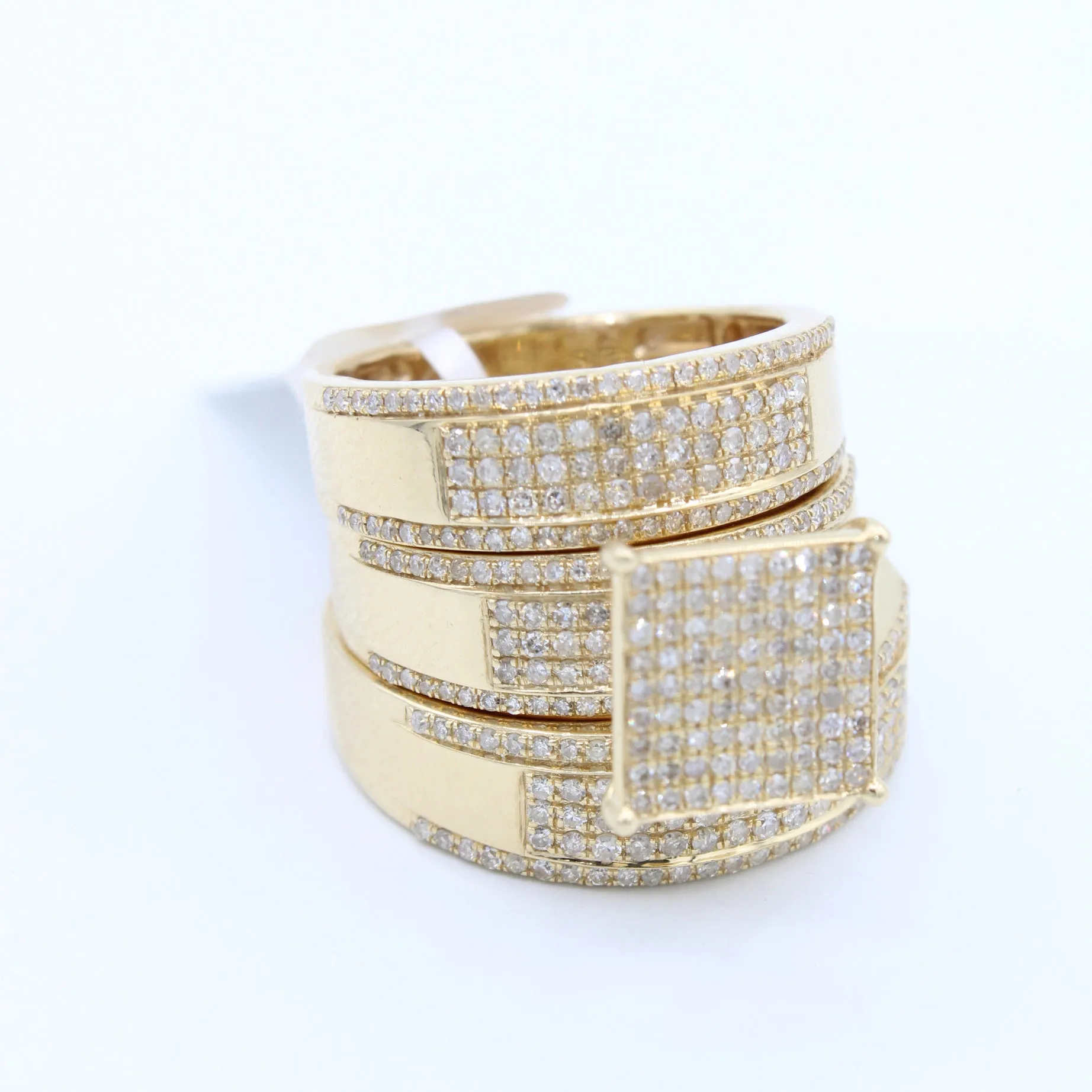 14k Trio Set Diamond 💎 Ring Yellow JTJ™
