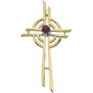 14k Yellow Gold Cross Pendant