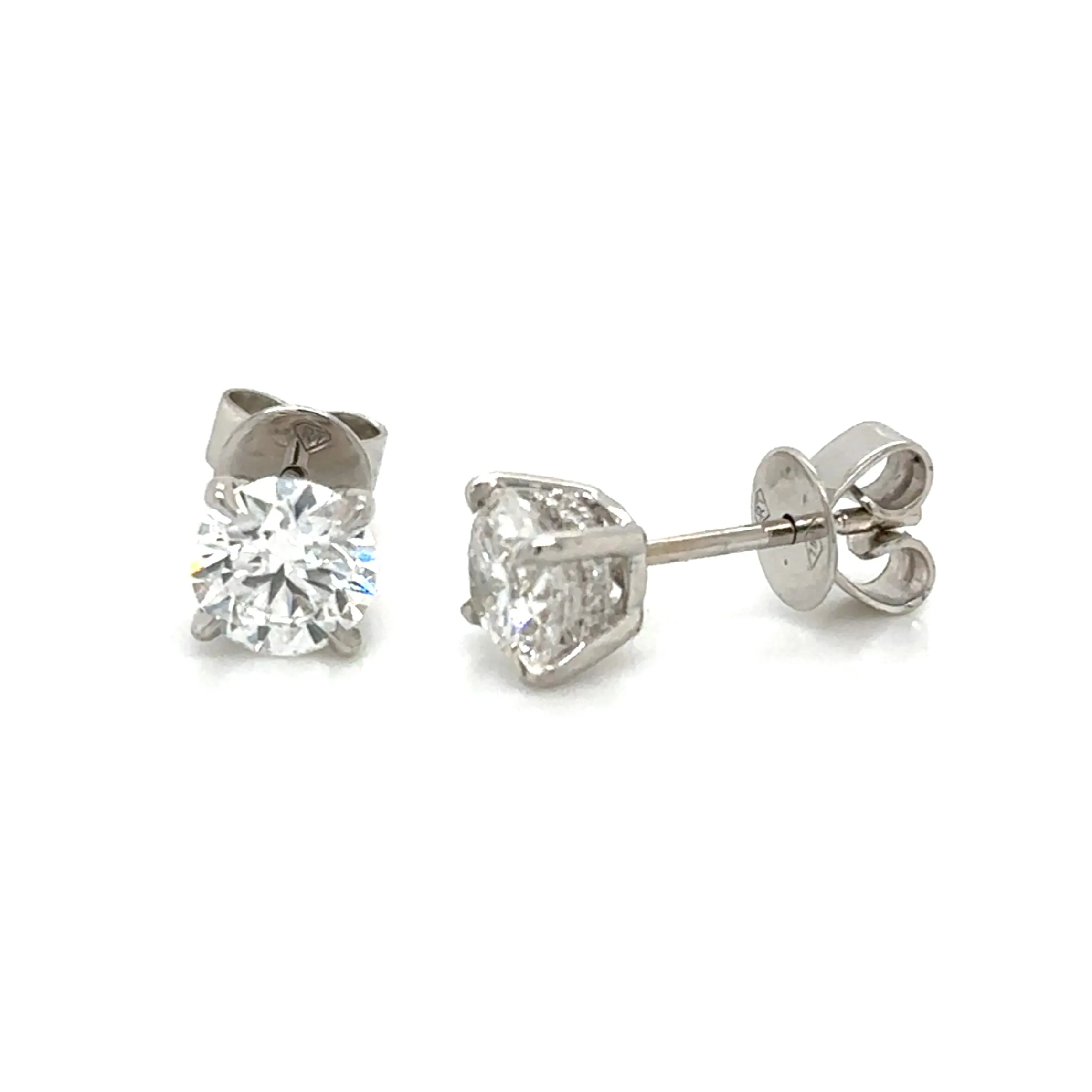 1.73ct tw Perfect Match Round Brilliant-cut Lab-grown Diamond Stud Earrings