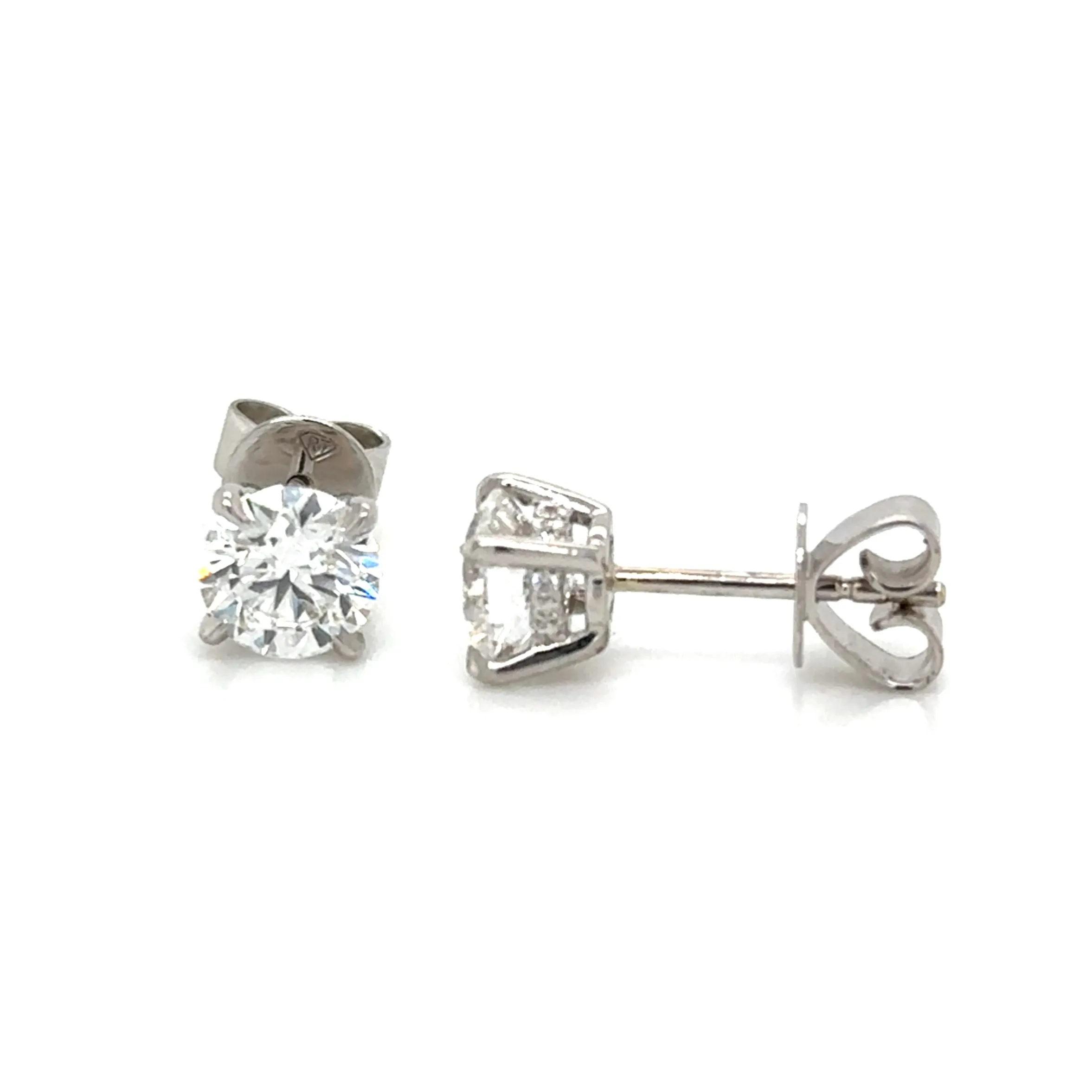 1.73ct tw Perfect Match Round Brilliant-cut Lab-grown Diamond Stud Earrings