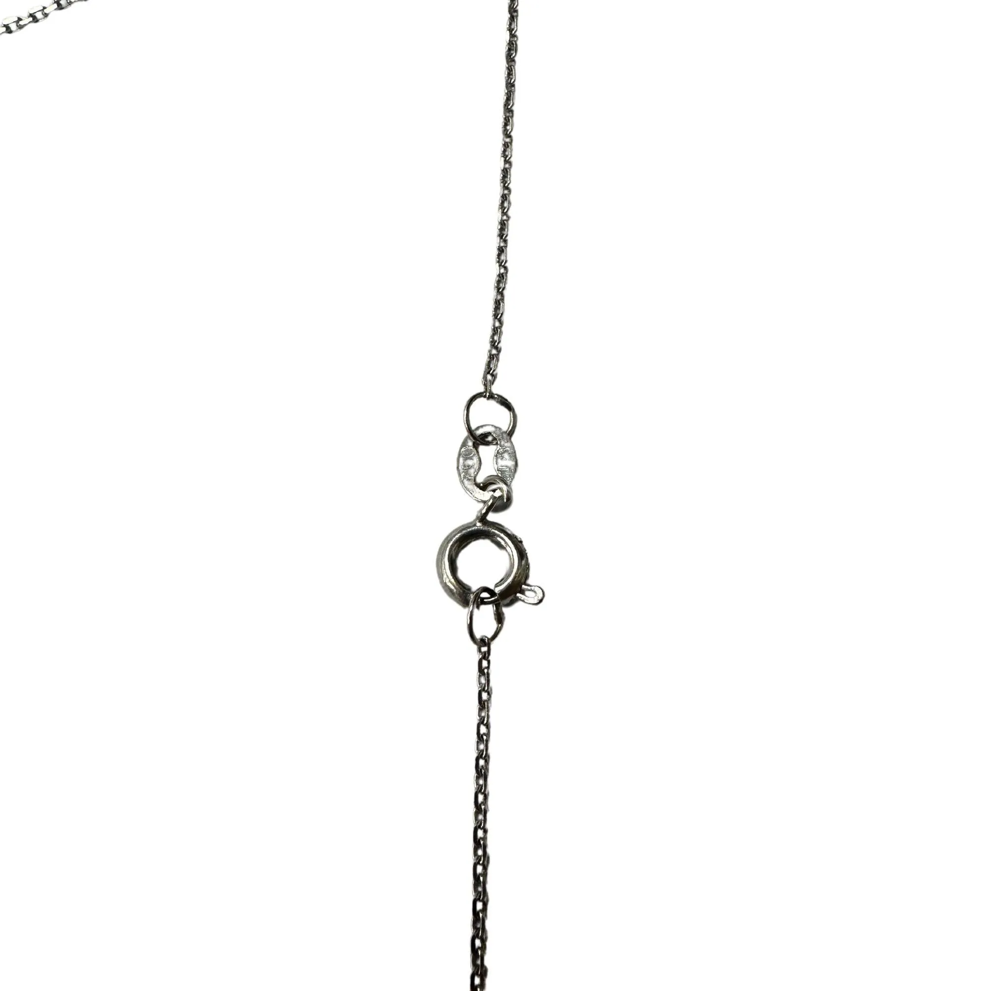 18k African Ruby and Princess Cut Diamond Pendant Necklace