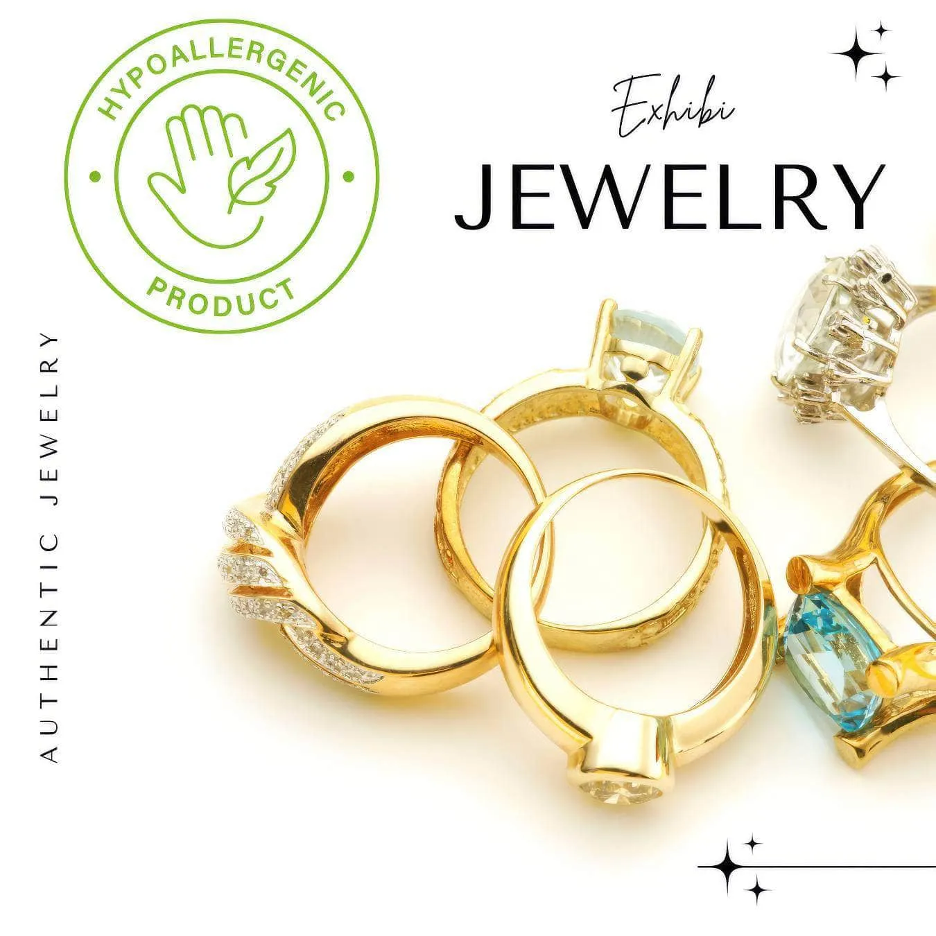 18K Gold Emerald Crystal Inlaid Sparkling Brooch