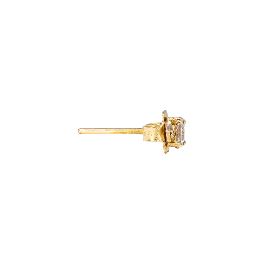 3X3 MM SQUARE CRIVELLI STUD EARRINGS