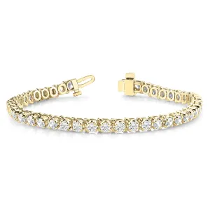5.00 ctw Round Diamond Tennis Bracelet Four Prong Set