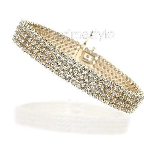 5.70-9.00 CT Round Cut Diamonds - Diamond Bracelet