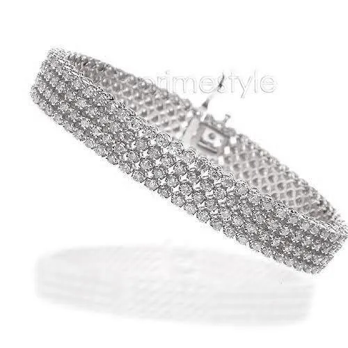 5.70-9.00 CT Round Cut Diamonds - Diamond Bracelet