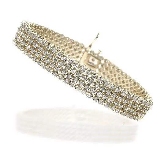 5.70-9.00 CT Round Cut Diamonds - Diamond Bracelet