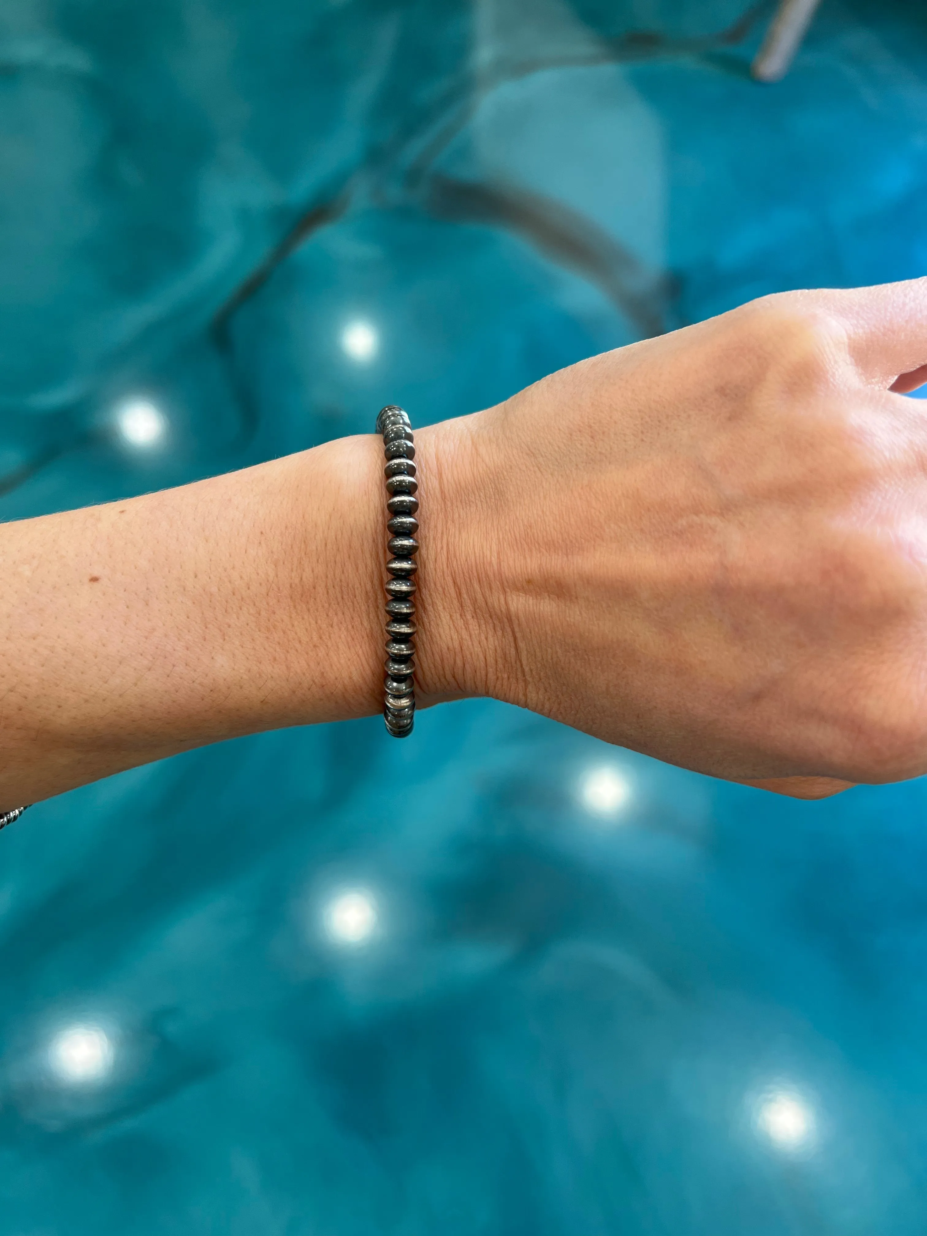 5mm Saucer Pearl Bracelet w/ Extension