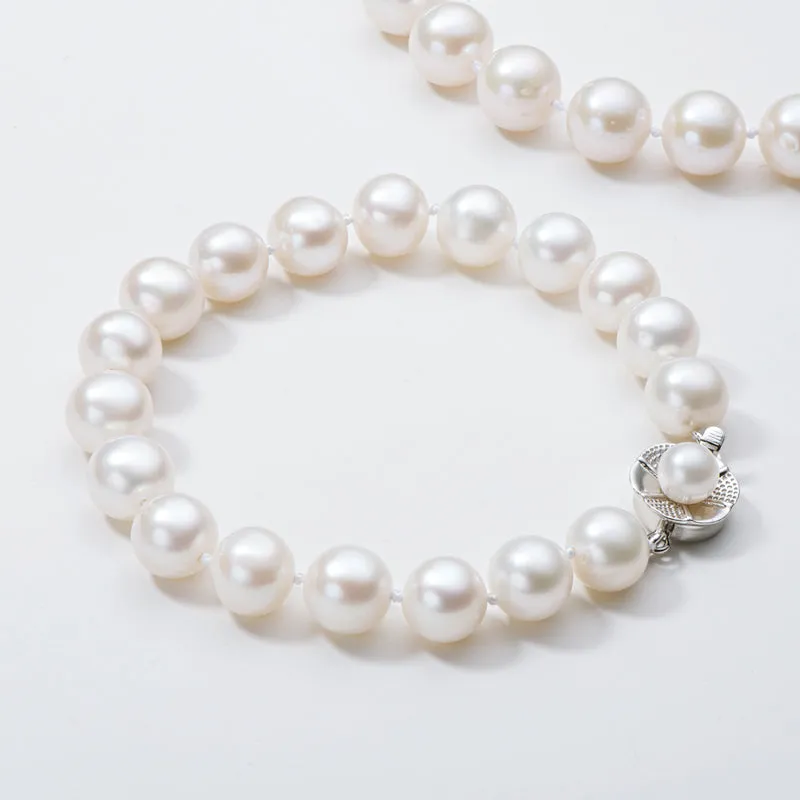 6-11mm Cultured Natural White Freshwater Pearl Bracelet