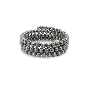 8mm Memory Wire Navajo Pearl Bracelet