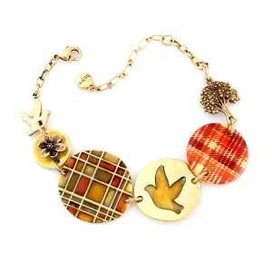 ALL THAT PLAID' - ADJUSTABLE PANEL BRACELET #2210R2101 (1A10/10C3)