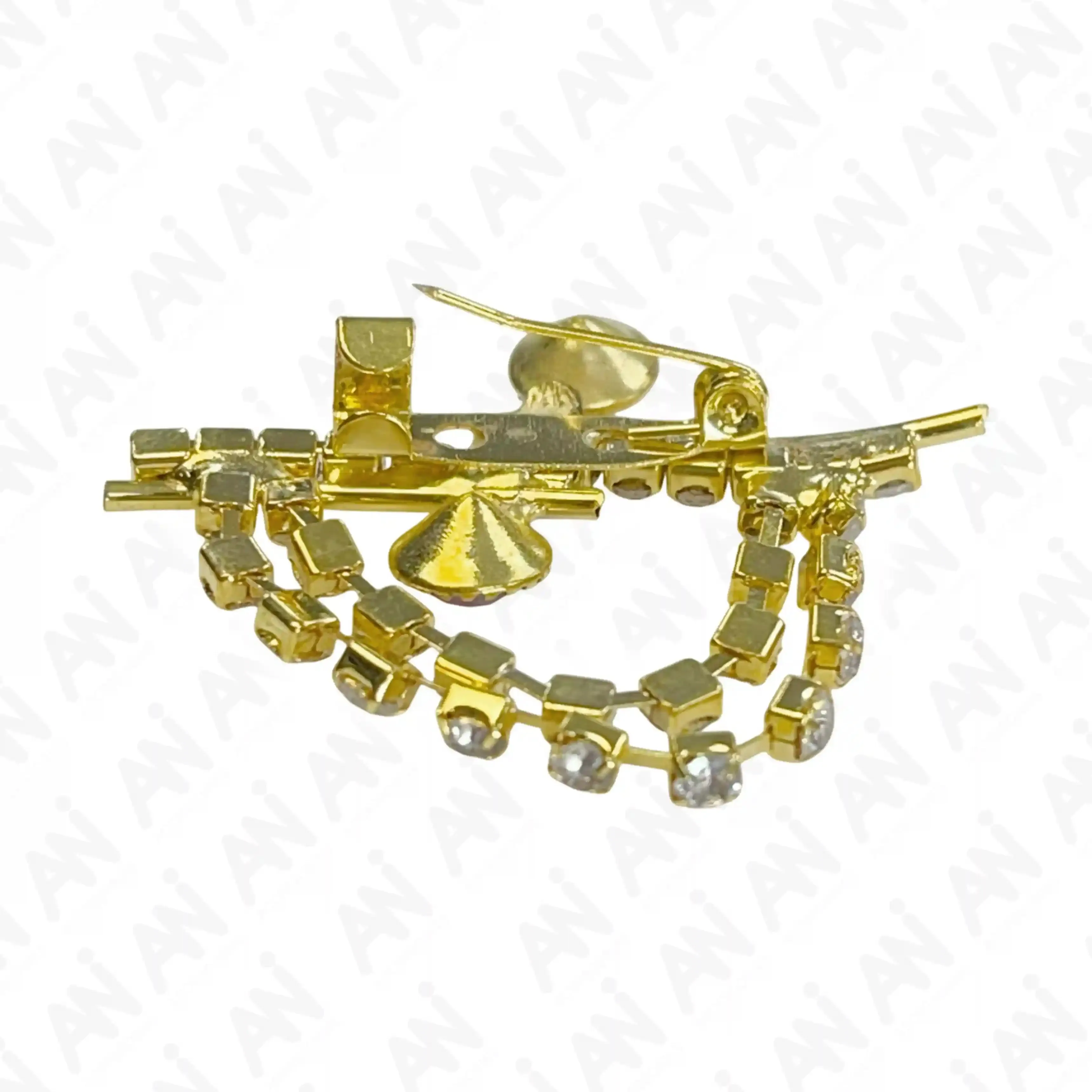 Ani Accessories Women's Stylish Brooches with Red Gems