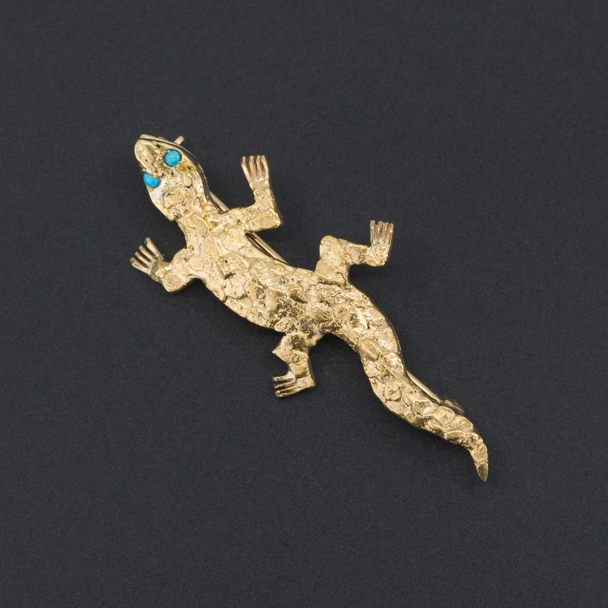 Antique Lizard Brooch | Antique Dawson Alaska Klondike Gold Rush Brooch