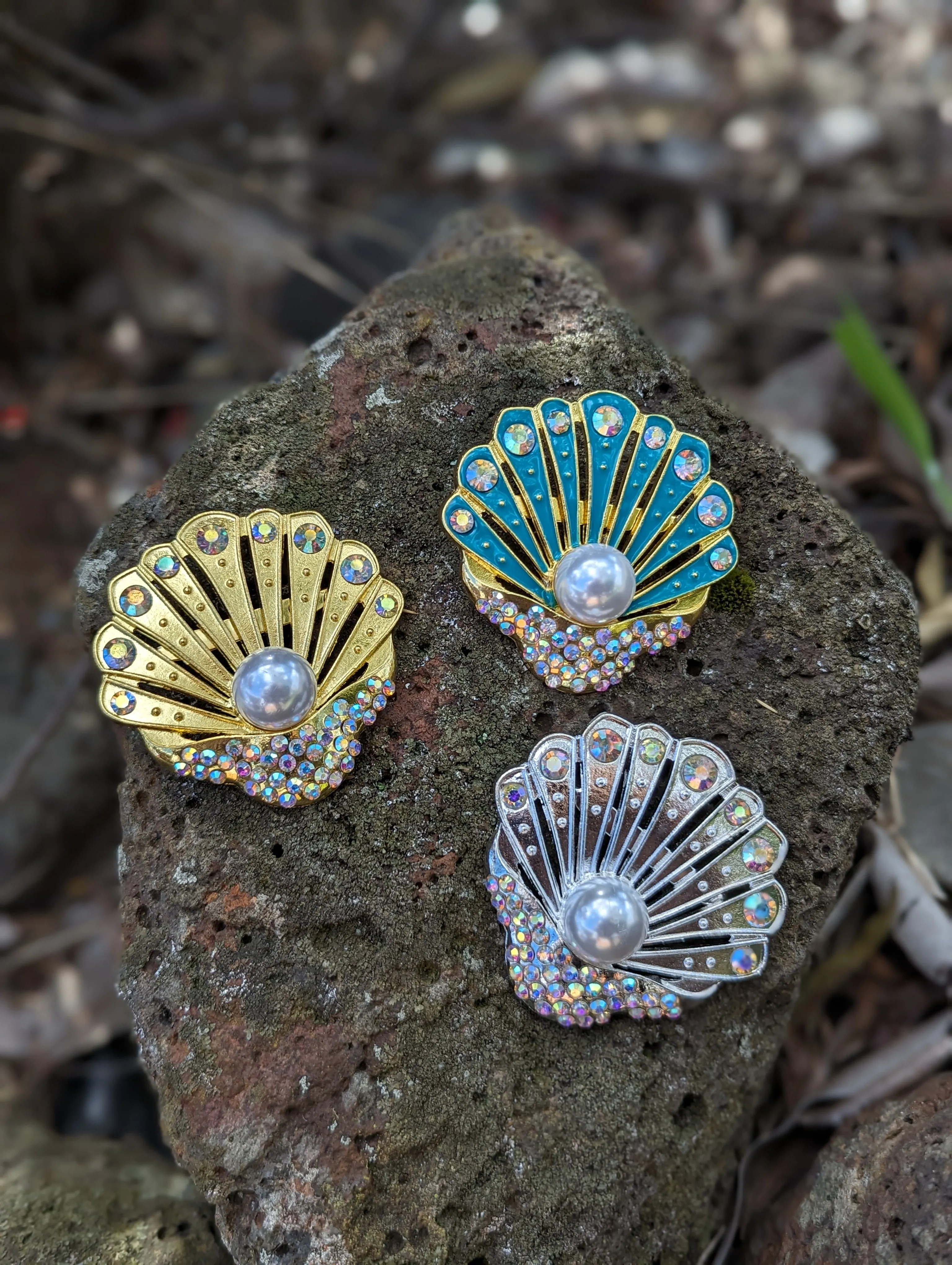 Ariel Mermaid Seashell Brooch