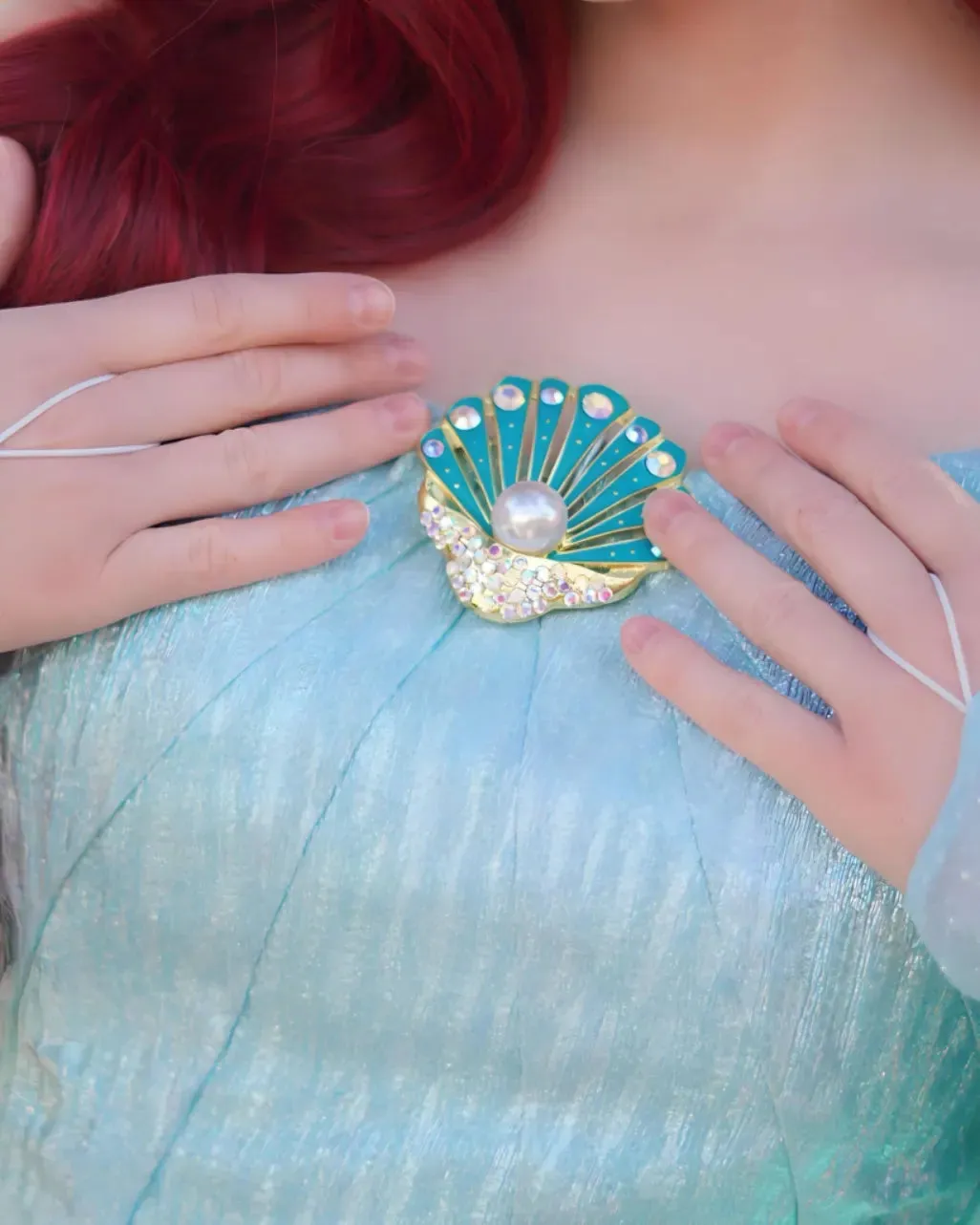 Ariel Mermaid Seashell Brooch
