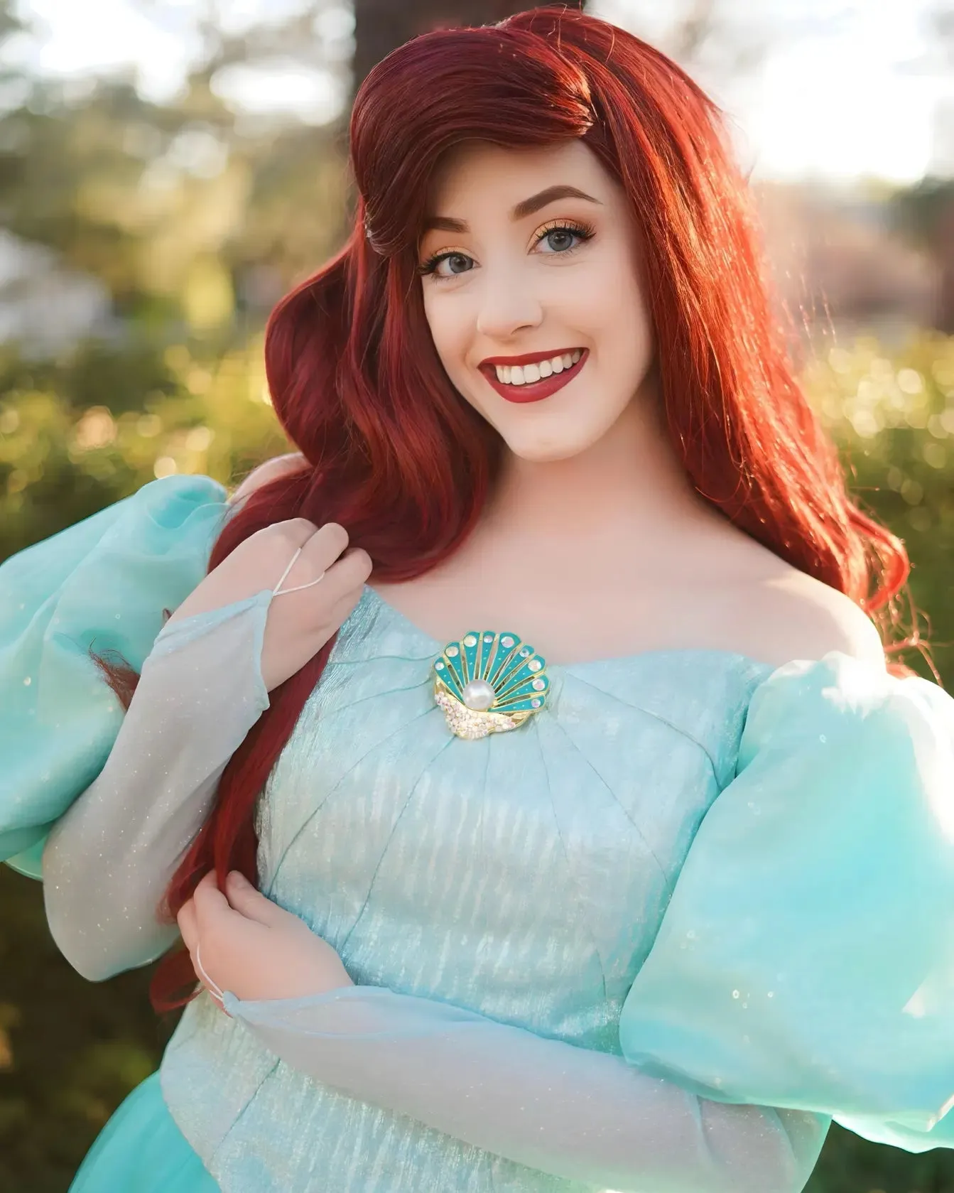 Ariel Mermaid Seashell Brooch
