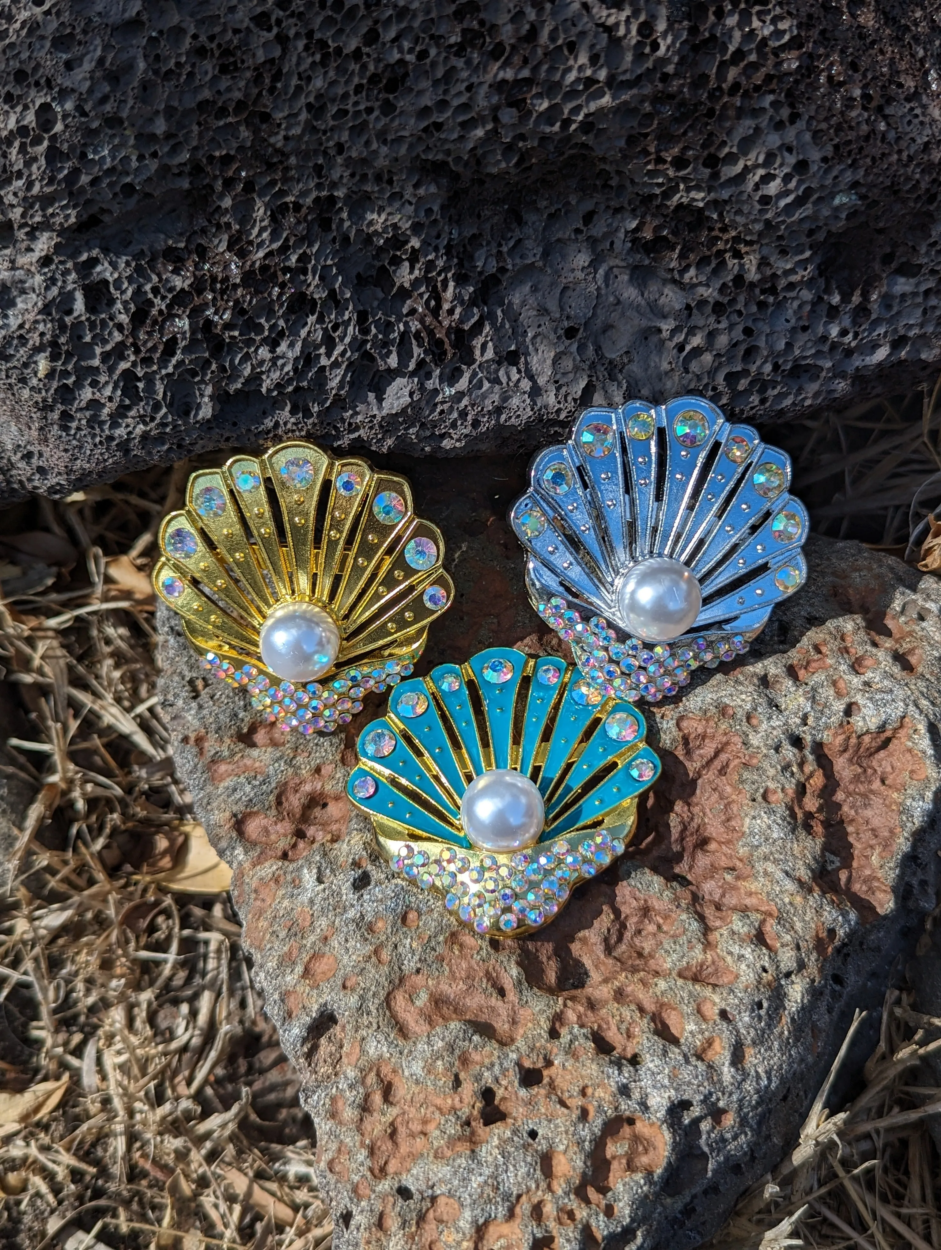 Ariel Mermaid Seashell Brooch