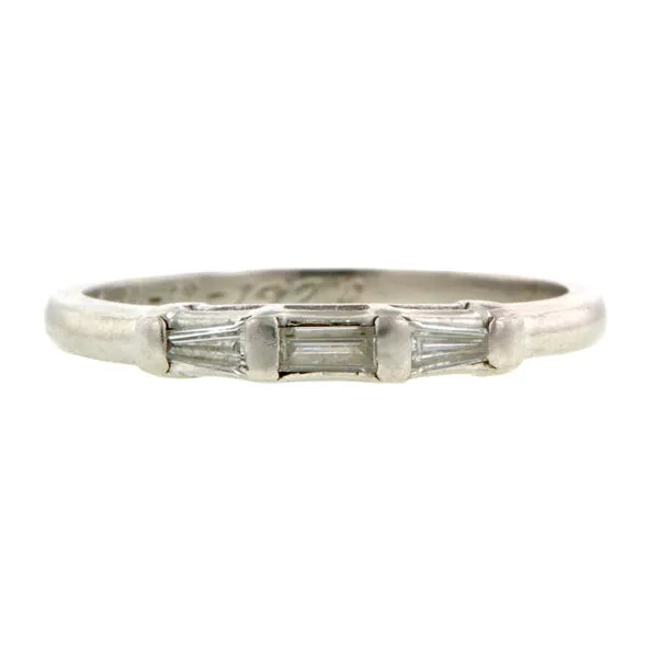 Art Deco Diamond Wedding Band