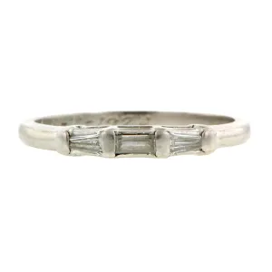 Art Deco Diamond Wedding Band