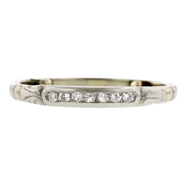 Art Deco Diamond Wedding Band