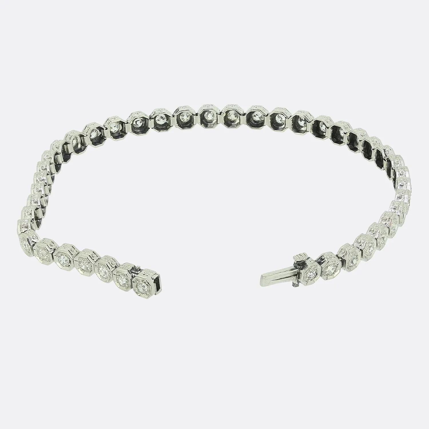 Art Deco Old Cut Diamond Bracelet
