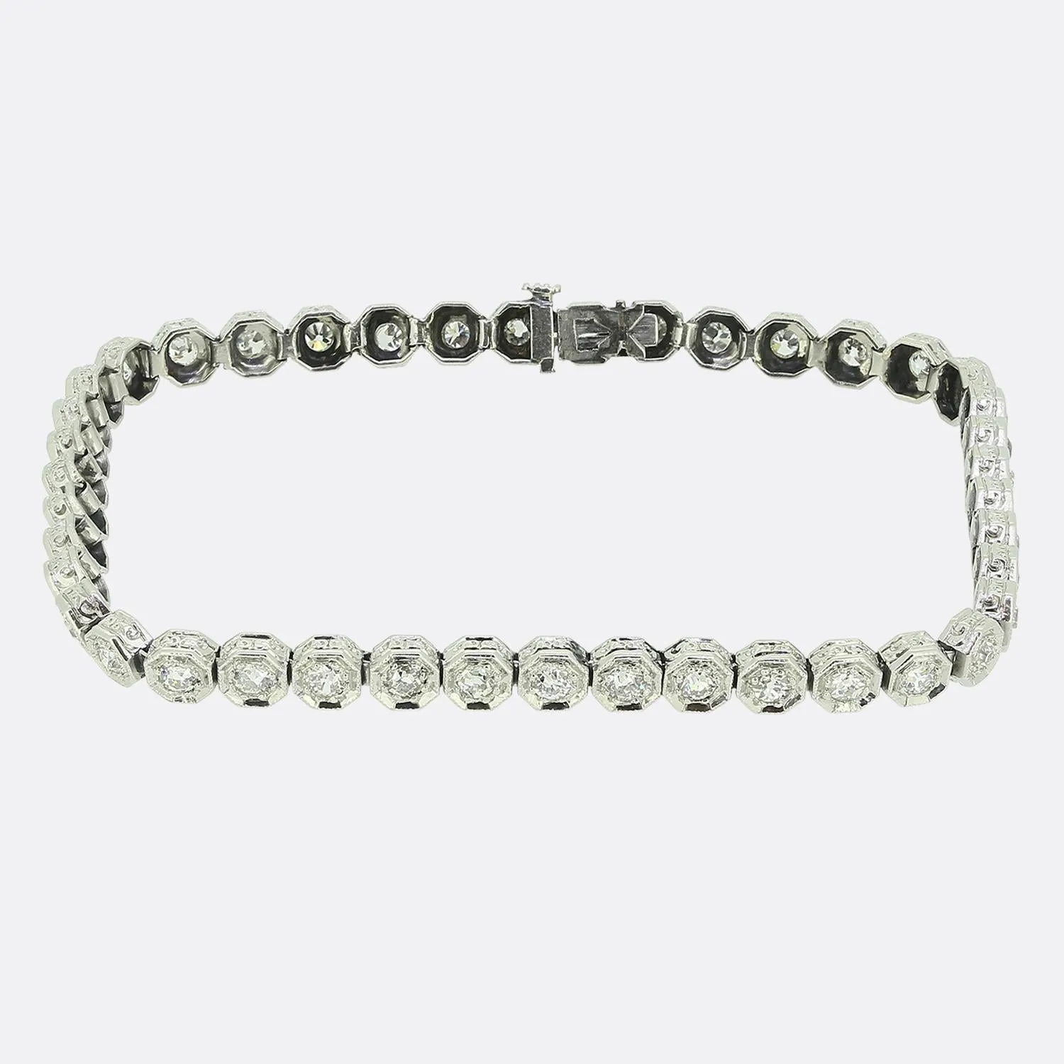 Art Deco Old Cut Diamond Bracelet