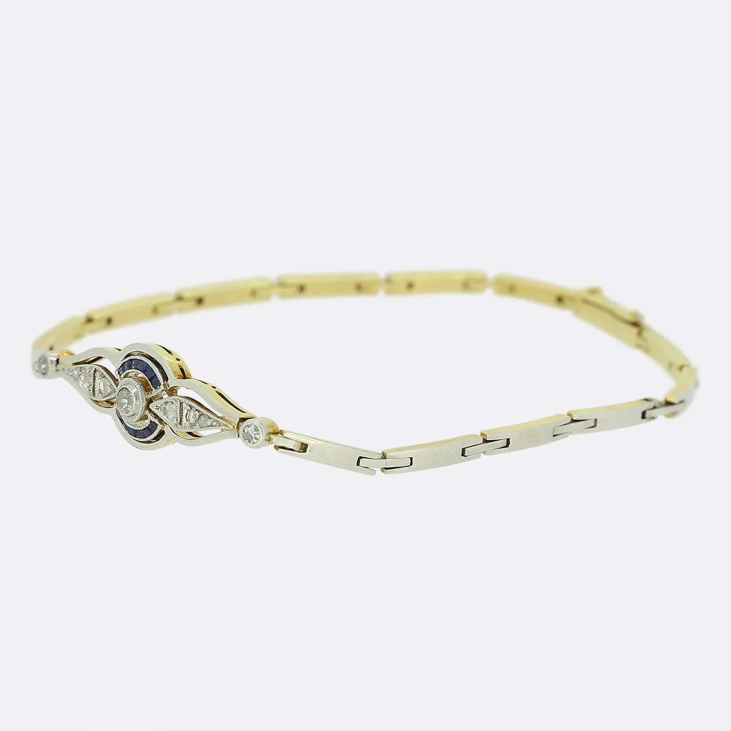 Art Deco Sapphire and Diamond Bracelet