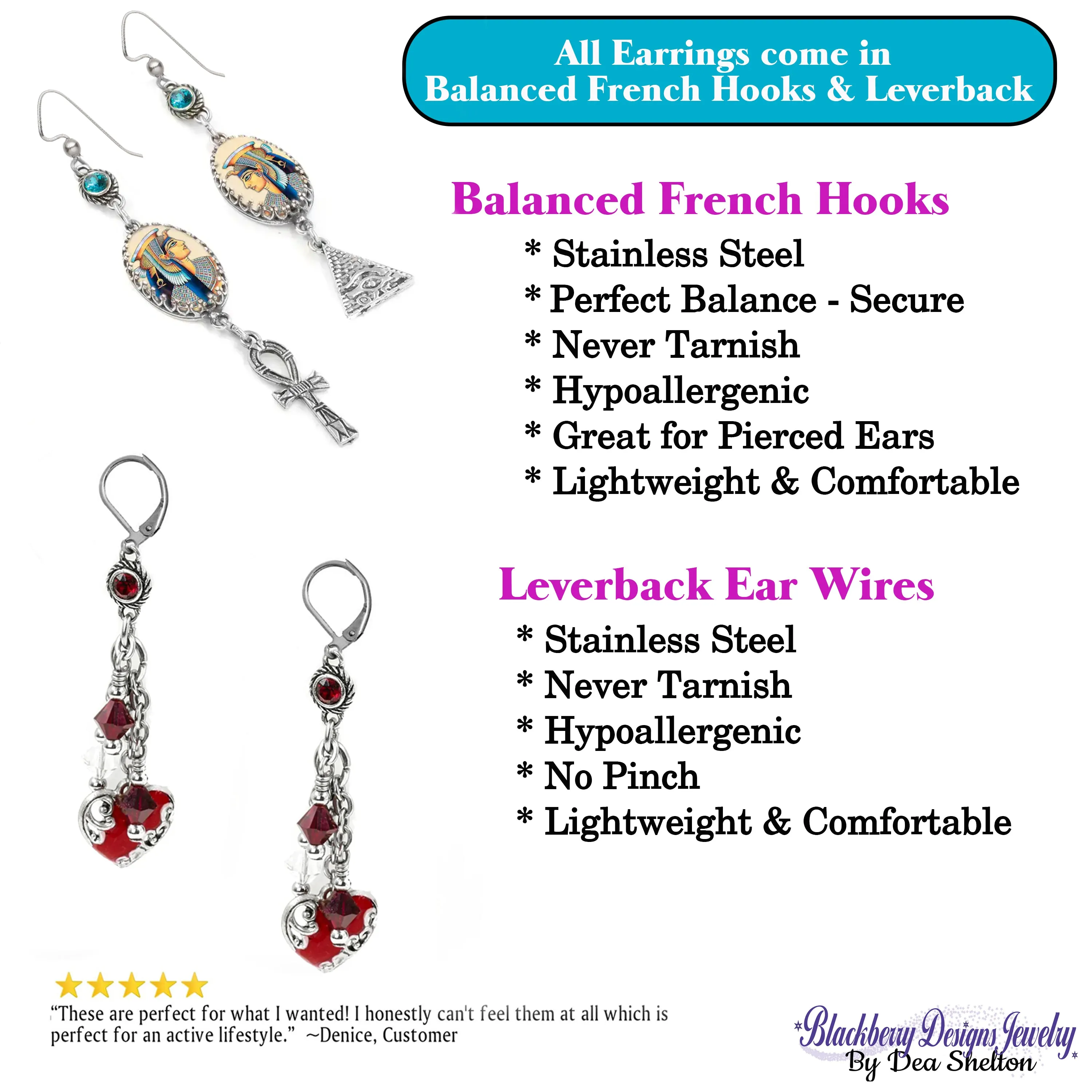 Autism Earrings with Puzzle Pieces