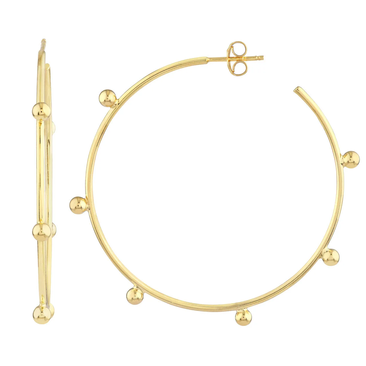 Beaded Hoops