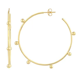 Beaded Hoops