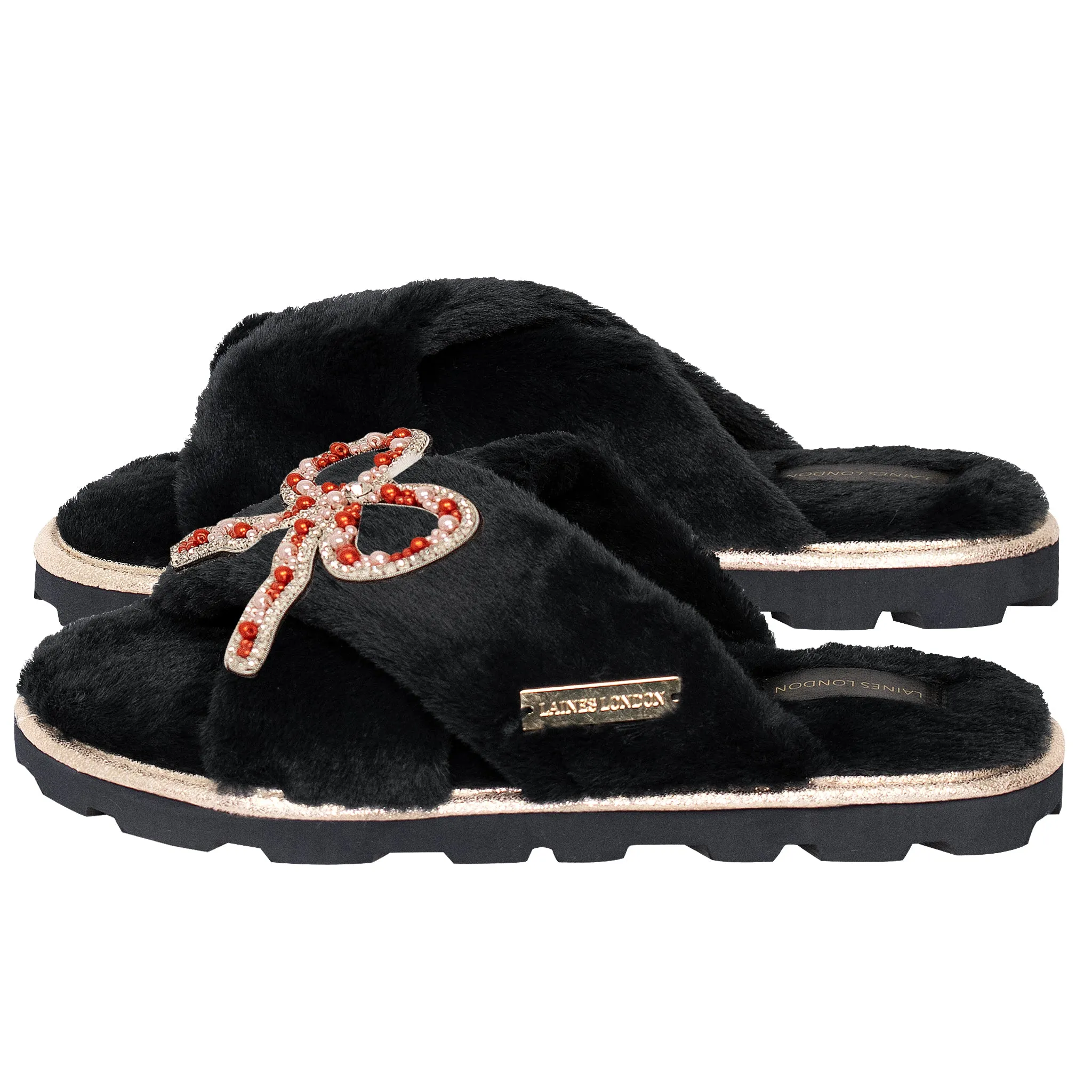 Bow Chic Slider Black