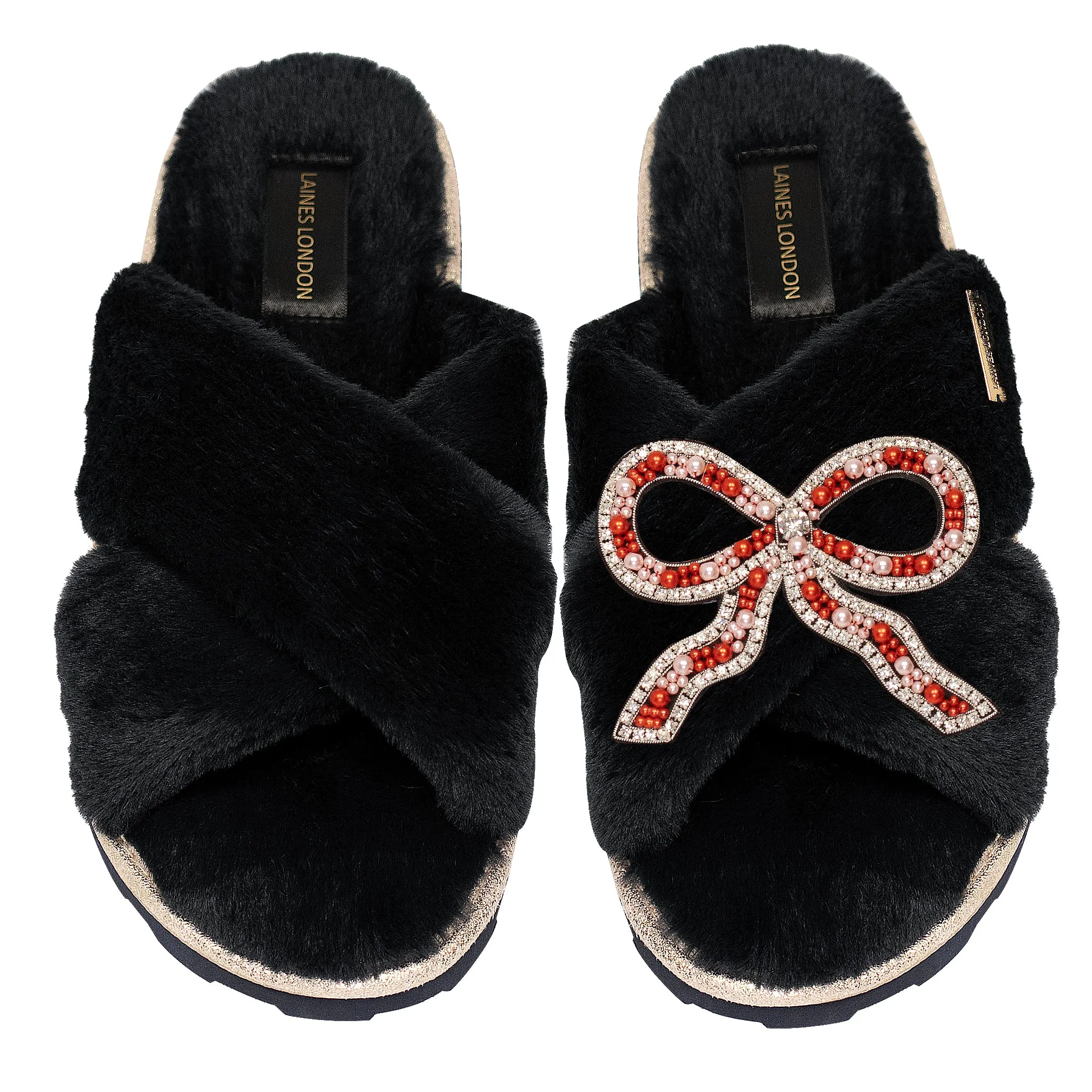 Bow Chic Slider Black