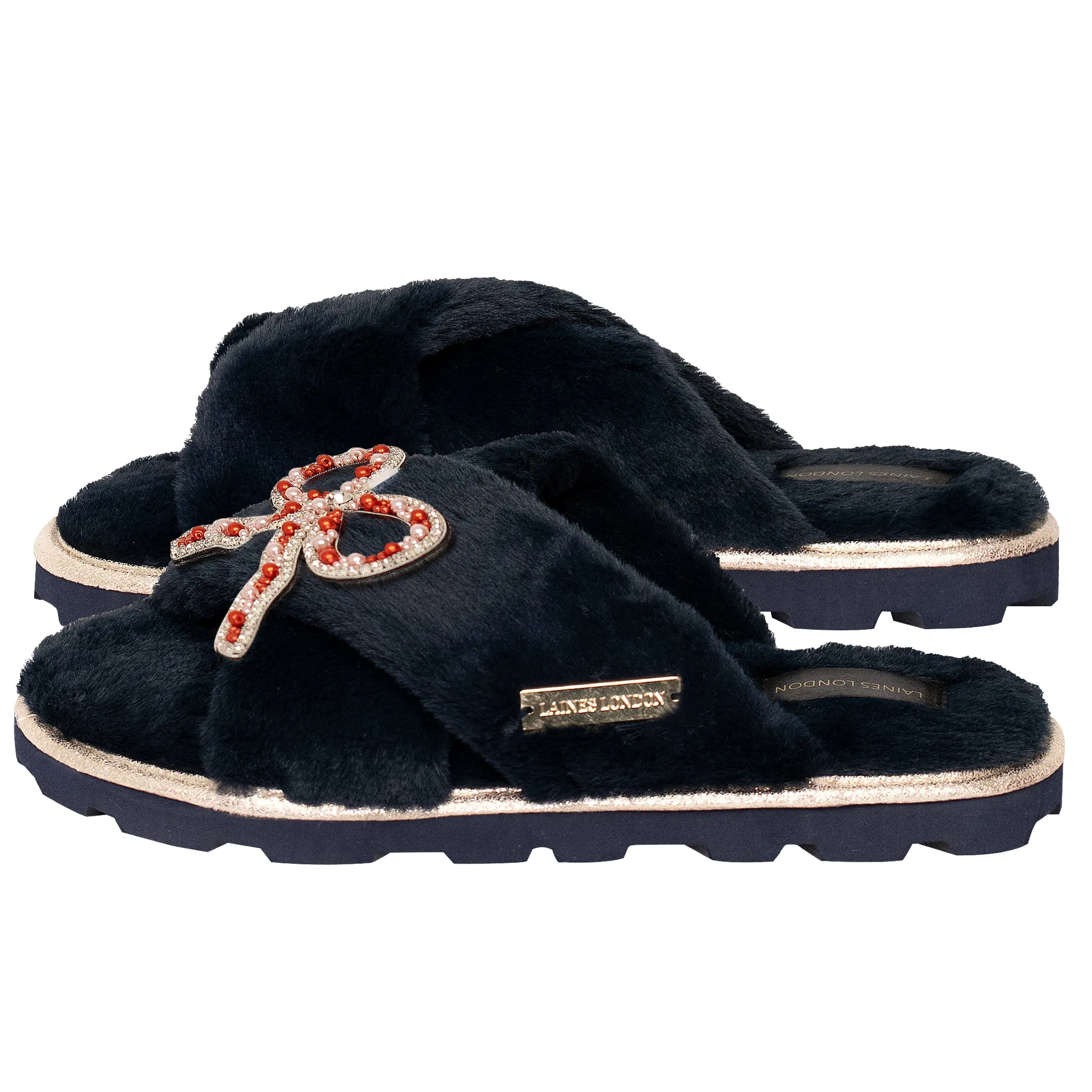 Bow Chic Slider Navy