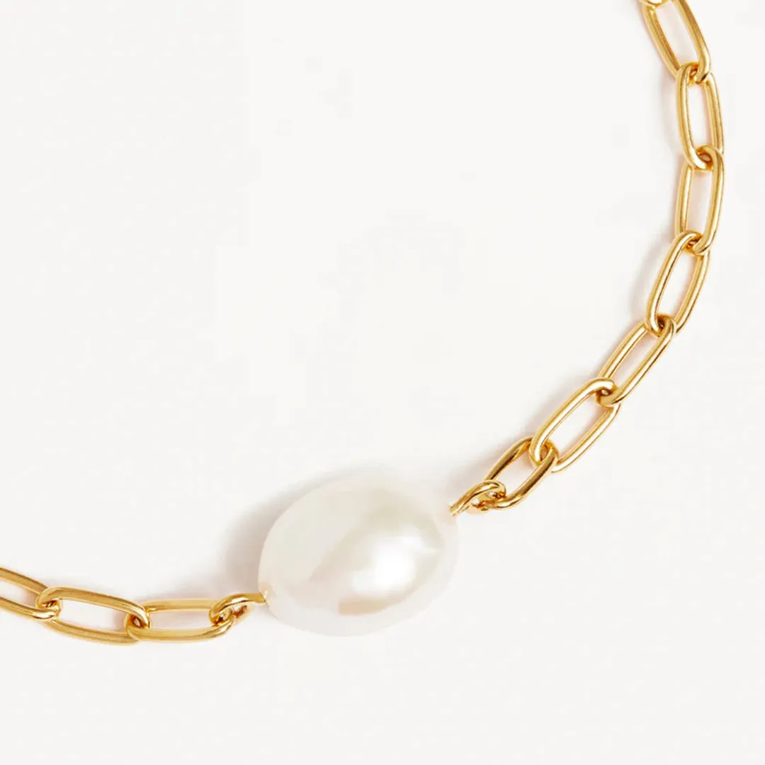 By Charlotte | Breathe Pearl | 18k Gold Vermeil | Bracelet | 18cm