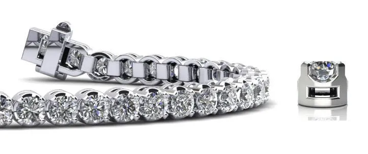 Captivating Shimmer Lab-Grown Diamond Tennis Bracelet with 4.92 ct.(finished) 3.2mm