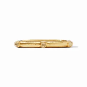 Catalina Hinge Bangle, Iridescent Champagne