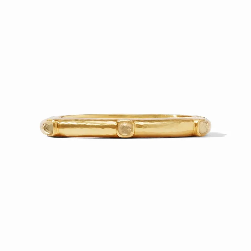 Catalina Hinge Bangle, Iridescent Champagne