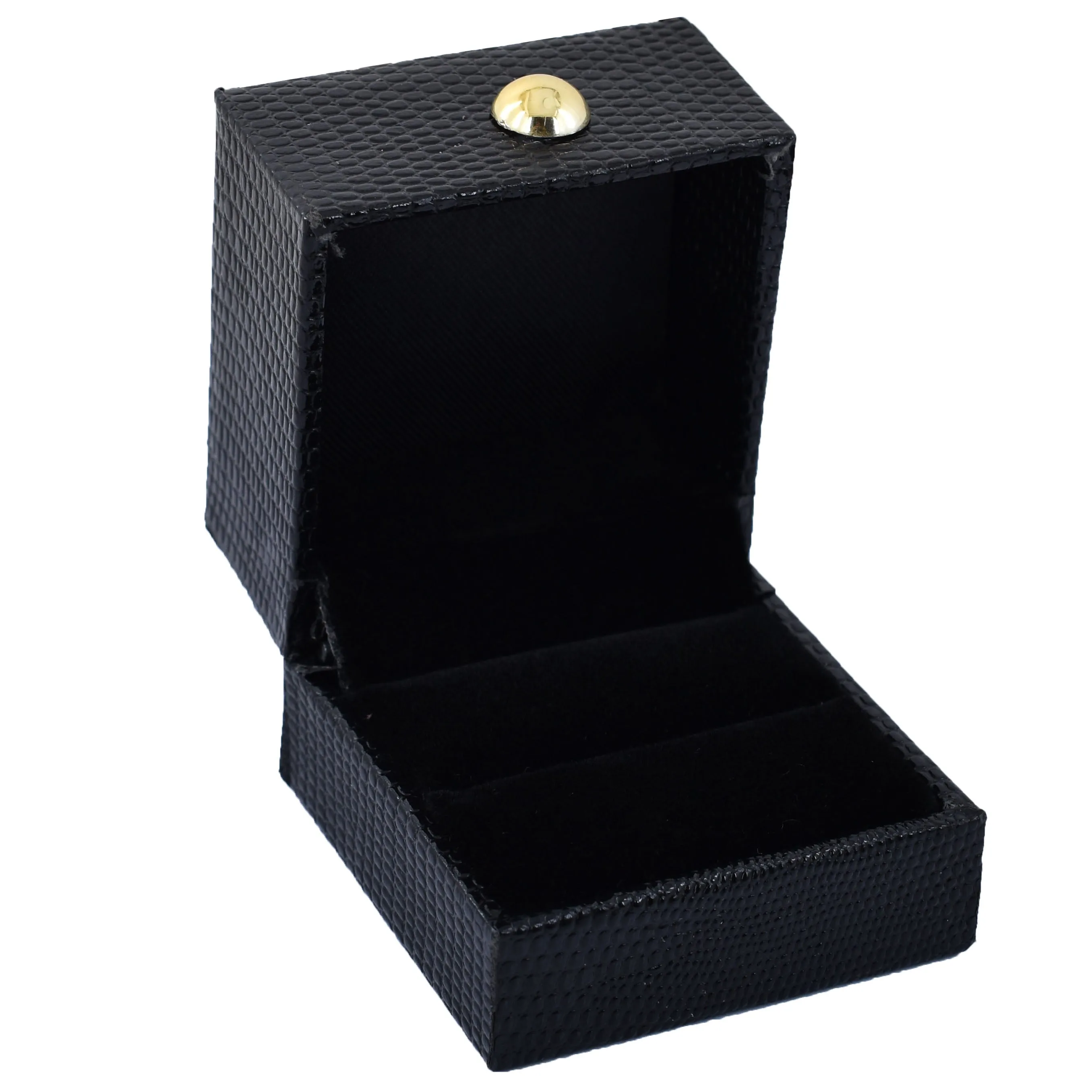 Certified Round Cut Black Diamond Solitaire Studs With Blue Sapphire Accents, Designer Collection