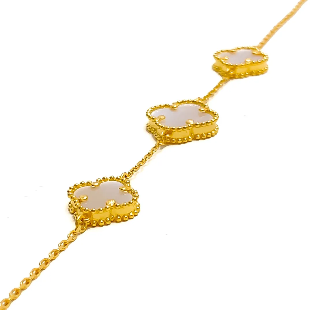 Chic Radiant 21k Gold Bracelet