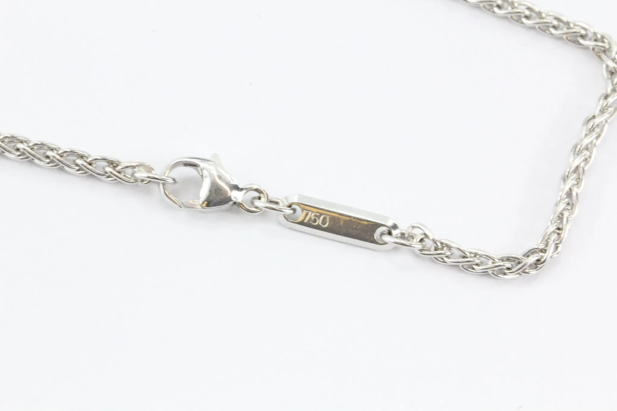 Chopard Happy Spirit Diamond & Sapphire Pendant Necklace 18k Gold